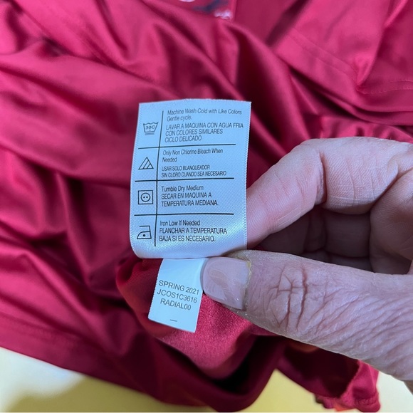 American Outdoorsmen Red Polyester Short Sleeved‎ Tee Shirt Size XXL - Picture 7 of 8